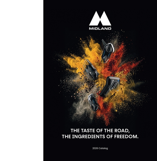 Midland catalogue of motorbike intercoms 2026
